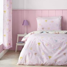 Happy Horses Reversible Duvet Cover Set Cream (Multiple Sizes)