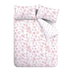 Mirabelle Reversible Duvet Cover Set Pink (Multiple Sizes)