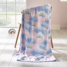 Candy Unicorn Throw 130cm x 170cm Pink