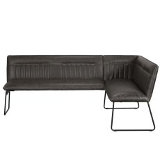 Cooper Corner 4+ Person Dining Bench Faux Leather Grey (Multiple Styles)