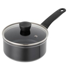 Easy Induction 3 Piece Saucepan Set Black Easy Induction 3 Piece Saucepan Set Black