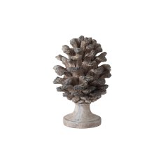 Pine Cone Decor Distressed Wooden Large