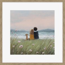 Our Little Pack 42cm x 42cm Picture By Lucy Hart Wooden Frame