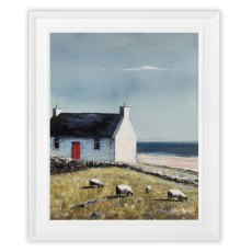 The Red Door 49cm x 59cm Picture By Jack Barclay White Frame The Red Door 49cm x 59cm Picture By Jack Barclay White Frame