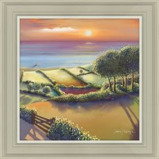 Catch the Light Detail II 50cm x 50cm Picture By Catherine J. Stephenson Taupe Frame