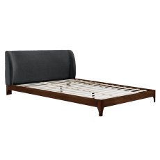 Halfden Bedstead with Fabric Headboard (Multiple Sizes & Colours)