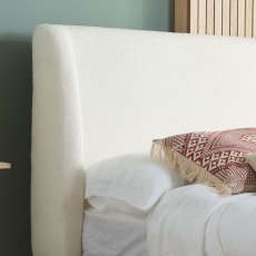 Halfden Bedstead with Fabric Headboard (Multiple Sizes & Colours)