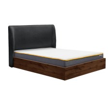 Halfden Ottoman Bedstead with Fabric Headboard (Multiple Sizes & Colours)
