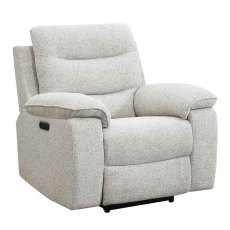 Anton Electric Reclining Armchair Fabric Cream