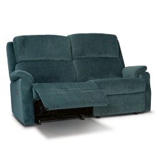Dakota Cloud Triple Motor Electric Reclining 2 Seater Sofa with Head & Lumbar Adj Standard Fabric