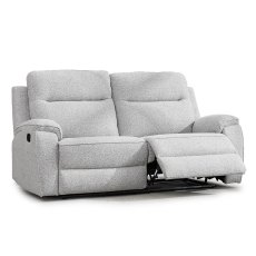 Salzburg Manual Reclining 2.5 Seater Sofa Fabric Light Grey Salzburg Manual Reclining 2.5 Seater Sofa Fabric Light Grey