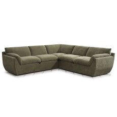 Darren 4 + Seater Modular Corner Sofa LHF/RHF Fabric Forest Night