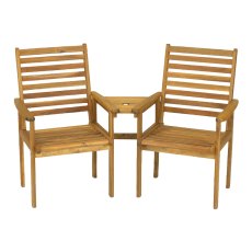 Napoli Acacia 2 Person Outdoor Companion Set Napoli Acacia 2 Person Outdoor Companion Set