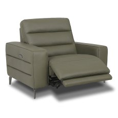 Angus Electric Reclining Large Armchair With USB Port Leather Cat 20 BX & NW