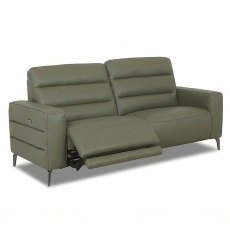 Angus Electric Reclining 2 Seater Sofa With USB Port Leather Cat 20 BX & NW