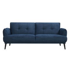 Lovell 3 Seater Sofa With 2 Seat Cushions Fabric 20 Belfast Navy Blue Lovell 3 Seater Sofa With 2 Seat Cushions Fabric 20 Belfast Navy Blue