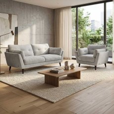 Paulina 3 Seater Sofa Fabric 20 Whitecap Gray Paulina 3 Seater Sofa Fabric 20 Whitecap Gray