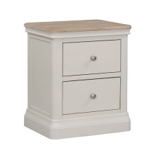 Harry 2 Drawer Bedside Locker Cashmere & Oak