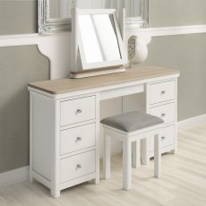 Harry 3 +3 Drawer Dressing Table Cashmere & Oak