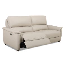 Ladina Electric Reclining 3 Seater Sofa With Adjustable Lumbar & Headrest Fabric