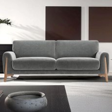 Kristina 3 Seater Sofa With 2 Seat Cushions Fabric Category 30 Ansell Basalt