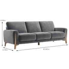 Kristina 3 Seater Sofa With 3 Seat Cushions Fabric Category 30