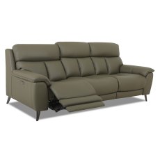 Caracu Electric Reclining 3.5 Seater Sofa With USB Port Leather Category 30 NP