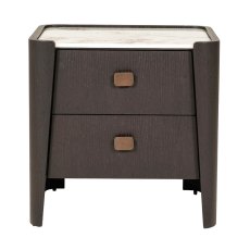 Rio 2 Drawer Bedside Locker Ebony