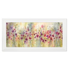 Spring Floral Pods Panel 112cm x 57cm Picture By Catherine J Stephenson White Frame Spring Floral Pods Panel 112cm x 57cm Picture By Catherine J Stephenson White Frame