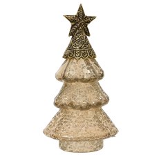Glass Tree With Dotted Texture Pearl 20cm Glass Tree With Dotted Texture Pearl 20cm