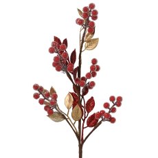 Foam Spray With Sugar & Berries Christmas Red 60cm Foam Spray With Sugar & Berries Christmas Red 60cm