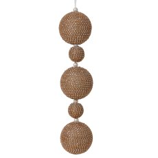 Foam Garland With Light Brown Baubles 1.1ft/35.5cm Foam Garland With Light Brown Baubles 1.1ft/35.5cm