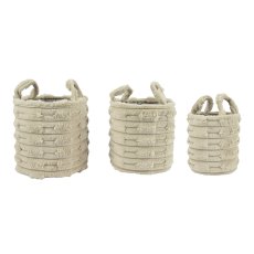 Baskets Light Brown (Set Of 3) Baskets Light Brown (Set Of 3)
