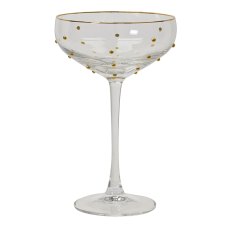 Cocktail Glass With Gold Dot Cocktail Glass With Gold Dot