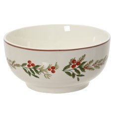 Bowl With Holly Print Bowl With Holly Print