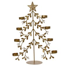Tree Shaped Tealight Holder Gold 44cm Tree Shaped Tealight Holder Gold 44cm