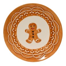Dinner Plate With Gingerbread Man 20cm Dinner Plate With Gingerbread Man 20cm