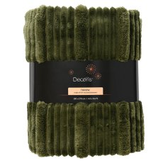 Ribbed Throw Green 170cm x 130cm Ribbed Throw Green 170cm x 130cm