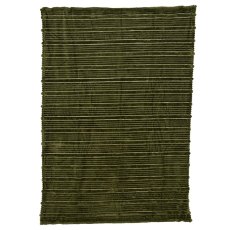 Ribbed Throw Green 170cm x 130cm Ribbed Throw Green 170cm x 130cm