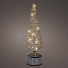 Micro LED Rotating Glass Tree Amber 34cm Micro LED Rotating Glass Tree Amber 34cm