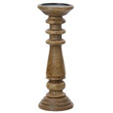 Mangowood Candleholder Natural 36cm Mangowood Candleholder Natural 36cm