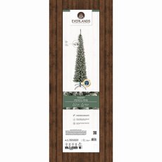 8ft/240cm Pencil Pine Snowy Christmas Tree Green 8ft/240cm Pencil Pine Snowy Christmas Tree Green