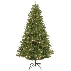 7ft/210cm Prelit Bromont Fir Christmas Tree Green
