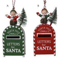 Hanging Iron Mailbox 14.5cm (Choice Of 2) Hanging Iron Mailbox 14.5cm (Choice Of 2)