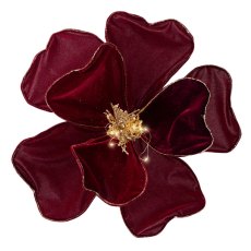 Velvet Micro LED Flower Oxblood 30cm Velvet Micro LED Flower Oxblood 30cm