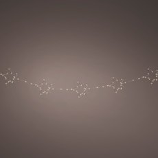 Micro LED Garland With Stars Warm White Lights 4.2ft/125cm Micro LED Garland With Stars Warm White Lights 4.2ft/125cm