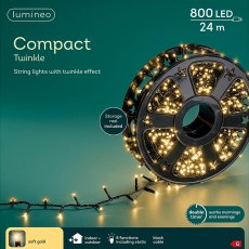 LED Compact Twinkle Lights Soft Gold On Reel 2400cm LED Compact Twinkle Lights Soft Gold On Reel 2400cm