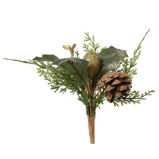 Holly & Pinecone Pick 20cm Holly & Pinecone Pick 20cm