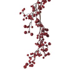 Garland With Foam Berries Red 4.3ft/130cm Garland With Foam Berries Red 4.3ft/130cm