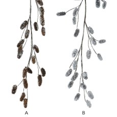 Garland With Pinecones Natural 4.3ft/130cm